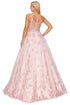 Bliss Multi Color Glittered Embroidered Applique Beaded Gown for Women, Sizes XS-3XL - SophiasStyle.com